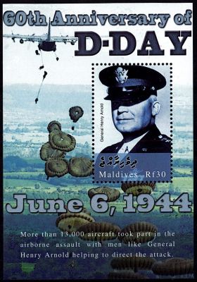2004 - Maldives n° BF539 - 2ème Guerre mondiale - 60e anniversaire du débarquement du 6 juin 1944